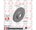 Brzdový kotouč ZIMMERMANN ‐ ZIM 590.2576.20 Brzdový kotouč ZIMMERMANN ‐ ZIM 590.2576.20