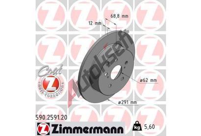 ZIMMERMANN Brzdov kotou COAT Z - 291 mm ZIM 590.2591.20, 590.2591.20