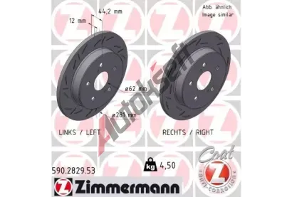 ZIMMERMANN Brzdov kotou BLACK Z - 281 mm ZIM 590.2829.53, 590.2829.53
