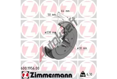 ZIMMERMANN Brzdov buben - 230 mm ZIM 600.1956.00, 600.1956.00