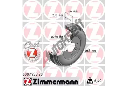 ZIMMERMANN Brzdov buben COAT Z ZIM 600.1958.20, 600.1958.20