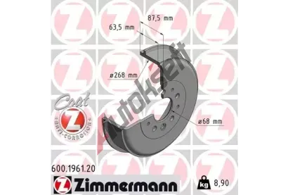 ZIMMERMANN Brzdov buben COAT Z ZIM 600.1961.20, 600.1961.20