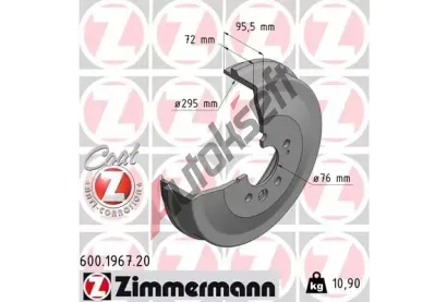 ZIMMERMANN Brzdov buben COAT Z ZIM 600.1967.20, 600.1967.20