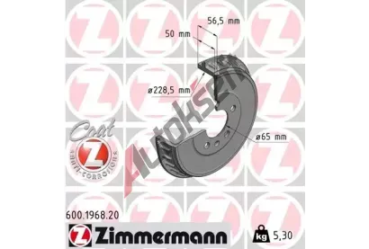 ZIMMERMANN Brzdov buben COAT Z ZIM 600.1968.20, 600.1968.20