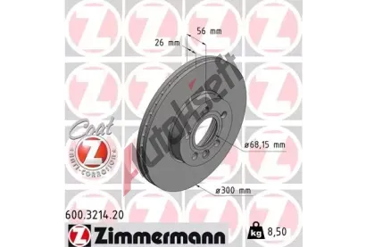 ZIMMERMANN Brzdov kotou COAT Z - 300 mm ZIM 600.3214.20, 600.3214.20