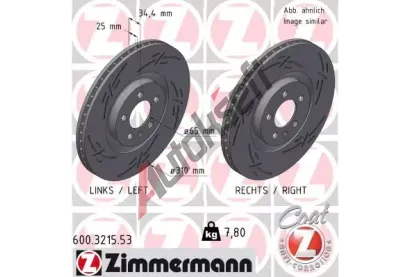 ZIMMERMANN Brzdov kotou BLACK Z 310 mm ZIM 600.3215.53, 600.3215.53
