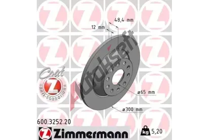 ZIMMERMANN Brzdov kotou COAT Z - 300 mm ZIM 600.3252.20, 600.3252.20
