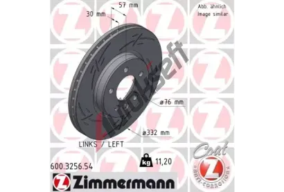 ZIMMERMANN Brzdov kotou BLACK Z 332 mm ZIM 600.3256.54, 600.3256.54