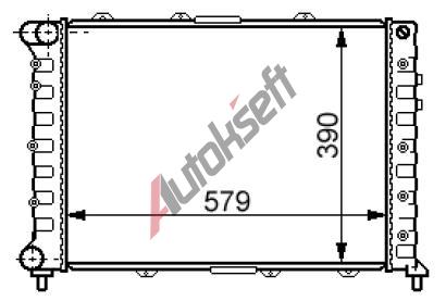 Chladi vody 10.17.503, 580-395-25mm