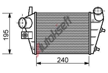 Chladi vzduchu intercooler 10.17.550, 240-202-62mm