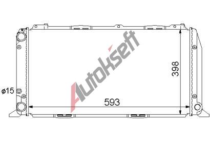 Chladič vody 12.12.501, 585-320-30mm Chladič vody 12.12.501, 585-320-30mm