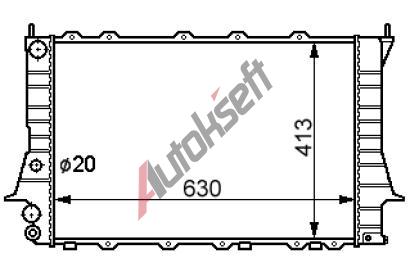 Chladi vody 12.20.501, 632-410-33mm