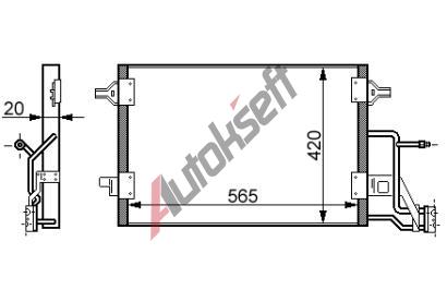chladi klimatizace - kondenztor 12.22.541, 565-420-20mm