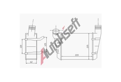 Chladi vzduchu intercooler 12.23.550, 5901532249927