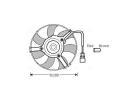 Starline Ventiltor chladie, 300W 12.26.572, 8D0959455J