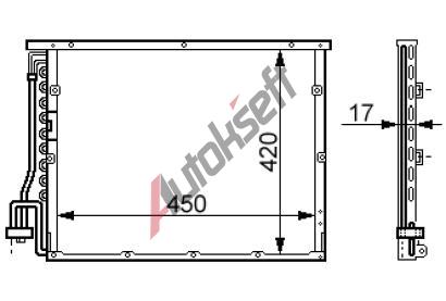 chladi klimatizace - kondenztor 14.12.541, 465-445-22mm