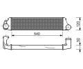 Chladi vzduchu intercooler  ‐ 14.20.550
