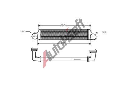 Chladič vzduchu intercooler 14.34.550 Chladič vzduchu intercooler 14.34.550