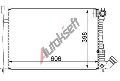 Chladič vody 16.14.509, 610-398-36mm Chladič vody 16.14.509, 610-398-36mm