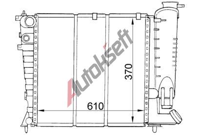 Chladi vody 16.18.502, 610-366-36mm