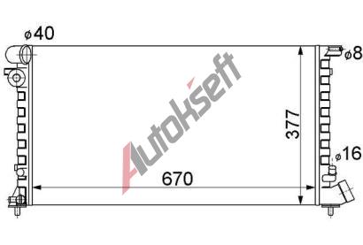 Chladi vody 16.24.504, 670-377-23mm
