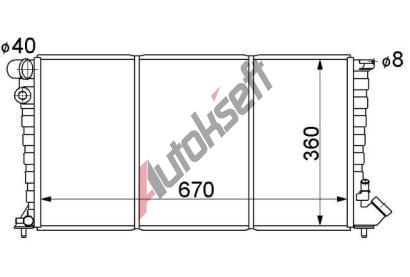 Chladi vody 16.24.505, 670-358-30mm