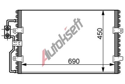 chladi klimatizace - kondenztor 16.26.540, 690-462-16mm