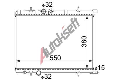 Chladič vody 16.36.500, 380x569x22mm Chladič vody 16.36.500, 380x569x22mm