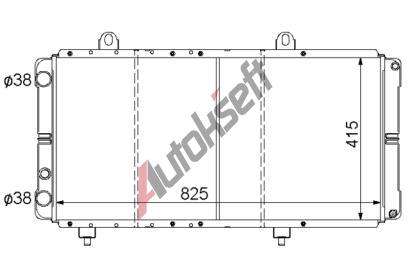 Chladič vody 18.18.503, 825-414-40mm Chladič vody 18.18.503, 825-414-40mm