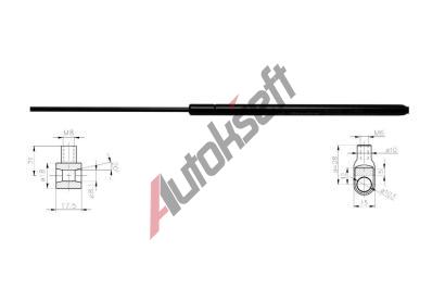 Starline Plynová vzpěra zavazadlového prostoru - VAN 18.18.800, 376132  Starline Plynová vzpěra zavazadlového prostoru - VAN 18.18.800, 376132
