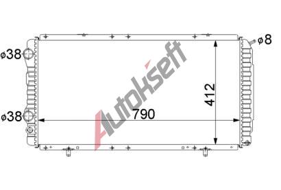 Chladi vody 18.22.500, 790-412-23mm