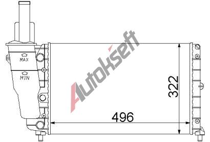 Chladi vody 18.28.501, 496-322-23mm