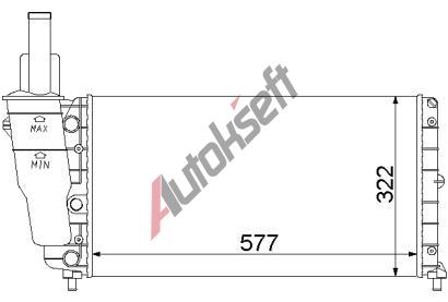 Chladi vody 18.28.502, 577-322-23mm