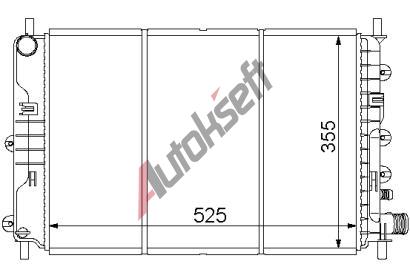 Chladič vody 20.14.502, 525-378-35mm Chladič vody 20.14.502, 525-378-35mm