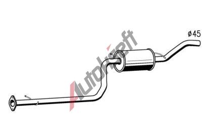 Starline střední díl výfuku 20.21.421, 44188/286-241  Starline střední díl výfuku 20.21.421, 44188/286-241