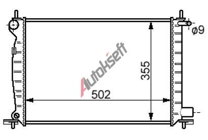 Chladi� vody 20.21.502, 500-360-33mm