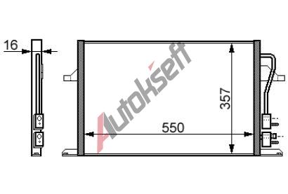 chladi klimatizace - kondenztor 20.23.540, 550-400-25mm