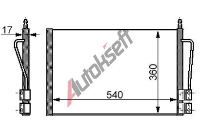 chladi klimatizace - kondenztor 20.27.540, 578x361mm