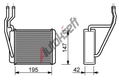 chladič topení 20.27.590, 1206926 chladič topení 20.27.590, 1206926