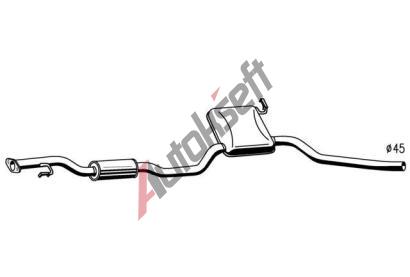 Starline střední díl výfuku 20.32.420, 44161/289-853  Starline střední díl výfuku 20.32.420, 44161/289-853