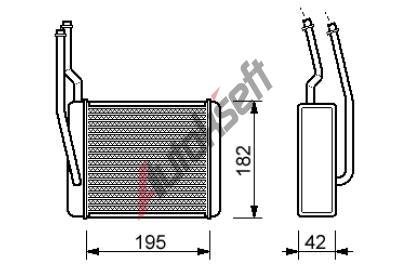chladi� topen� 20.46.590, 196-190-52mm