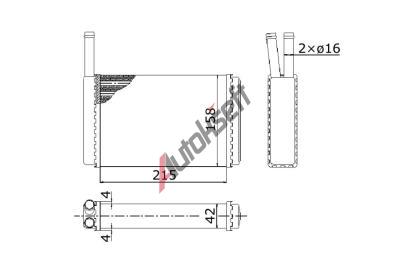 Starline Chladič topení 20.92.590, 220-158-40mm Starline Chladič topení 20.92.590, 220-158-40mm