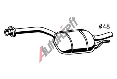 Starline střední díl výfuku 28.14.420, 55781/175-135 Starline střední díl výfuku 28.14.420, 55781/175-135