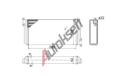 chladi� topen� 28.14.590, 295-155-40mm