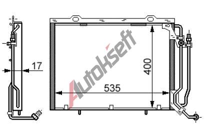 chladi klimatizace - kondenztor 28.16.540, 554-410-16mm