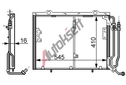 chladi klimatizace - kondenztor 28.16.543, 560-415-20mm
