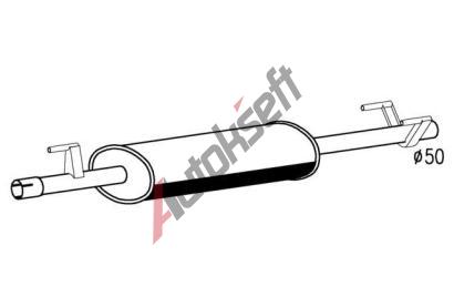 Starline střední díl výfuku 28.20.420, 9247/294-217 Starline střední díl výfuku 28.20.420, 9247/294-217