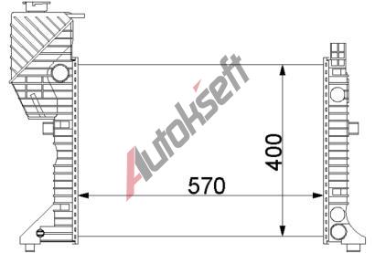 Chladi vody 28.20.502, 570-400-42mm