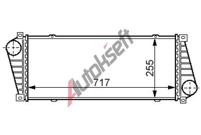 Chladi vzduchu intercooler 28.20.550, 720-255-30mm