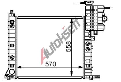 Starline Chladi vody 28.22.502, 558-570-42mm